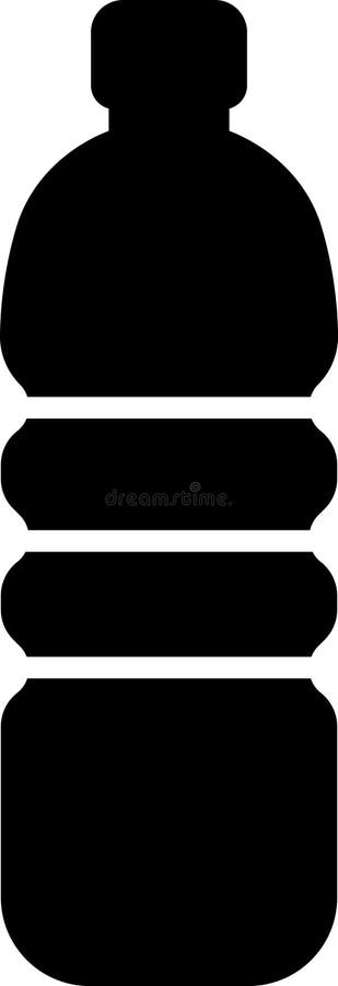 PET Bottle, Plastic Icon Vector. stock illustration