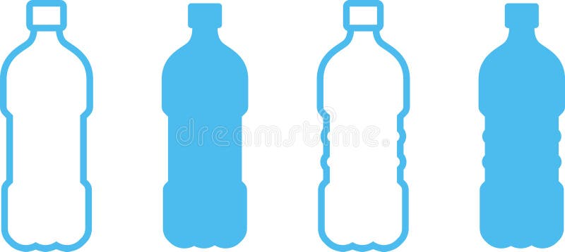 PET Bottle, Plastic Icon Vector. vector illustration