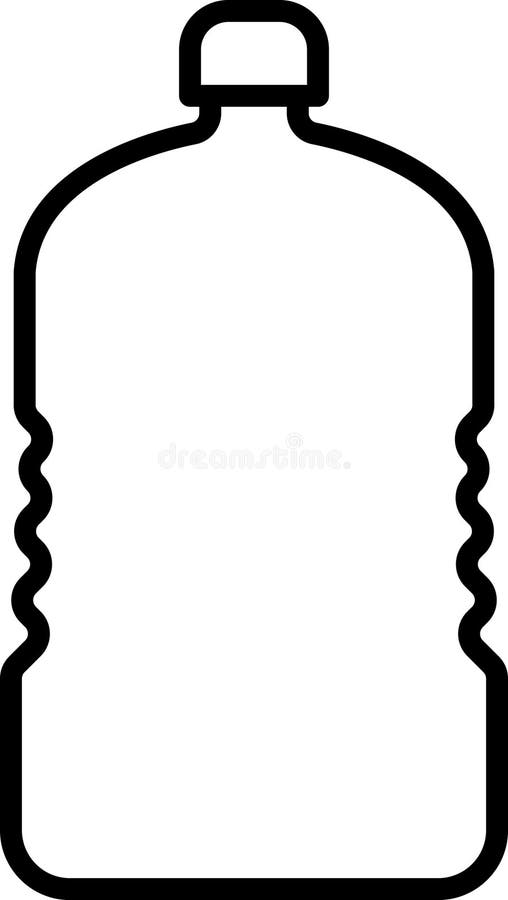 PET Bottle, Plastic Icon Vector. vector illustration