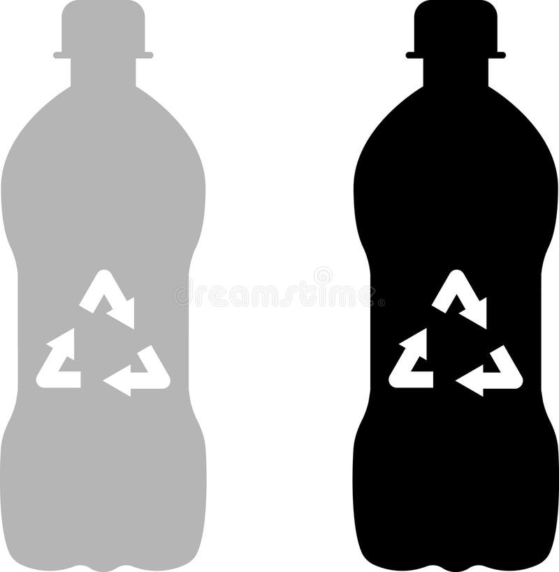 PET Bottle, Plastic Icon Vector. vector illustration