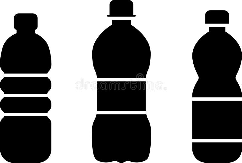 PET Bottle, Plastic Icon Vector. vector illustration
