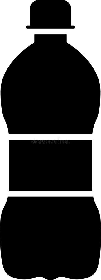 PET Bottle, Plastic Icon Vector. vector illustration