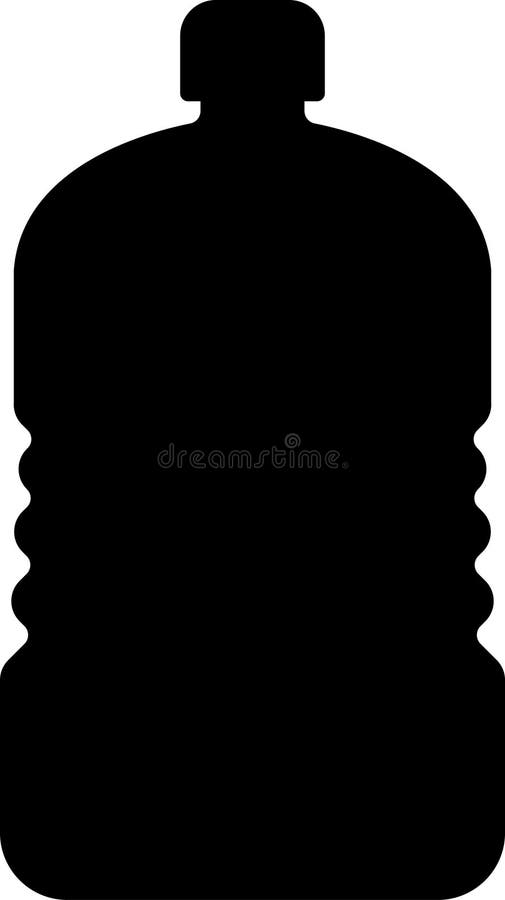 PET Bottle, Plastic Icon Vector. royalty free illustration