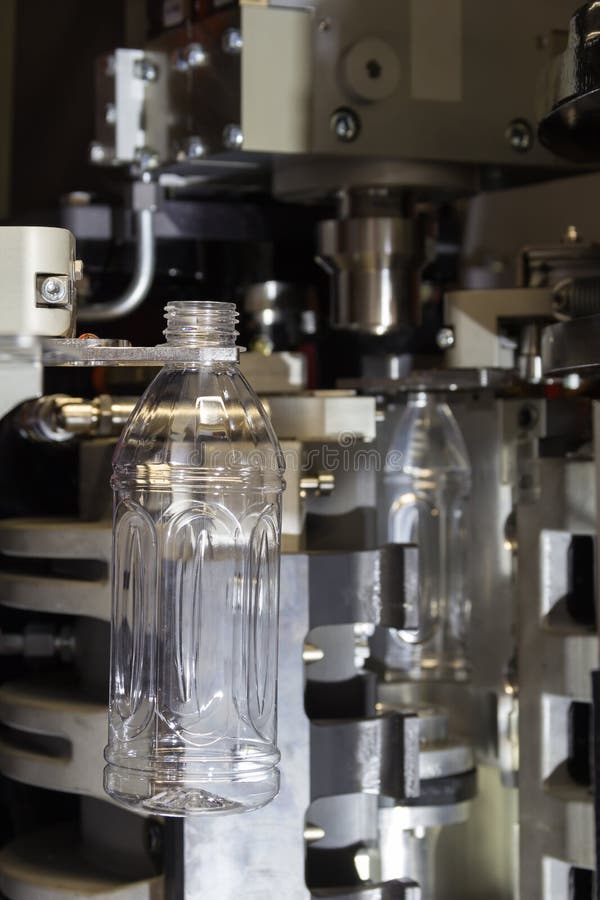 PET bottles blowing. stock image. Image of glossy, material 101859383