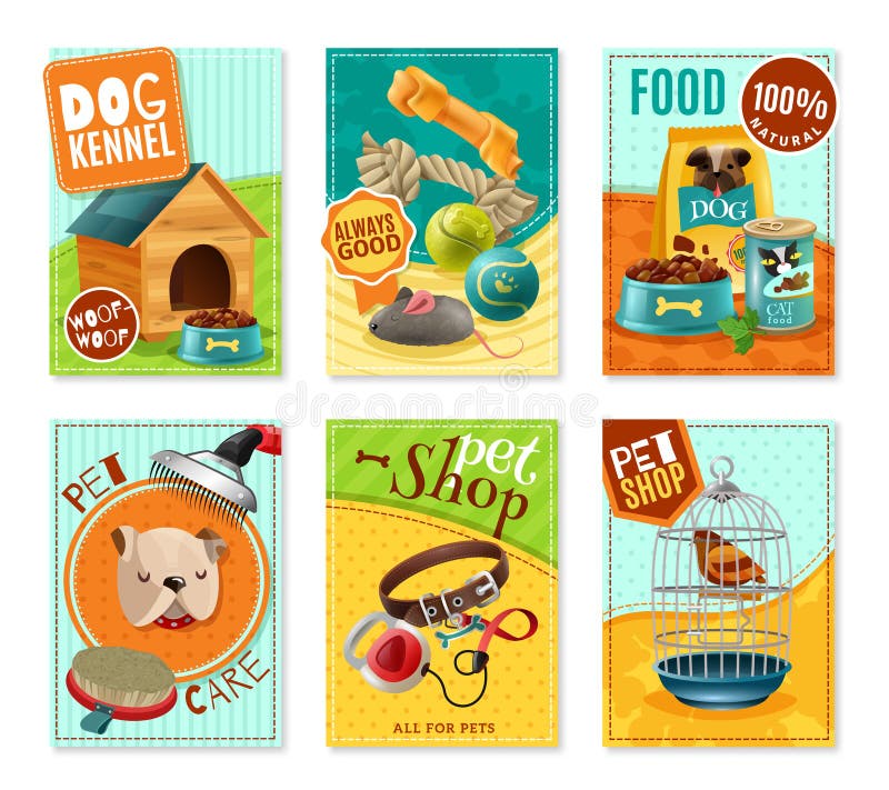 Pet Care 6 Mini Banners Set