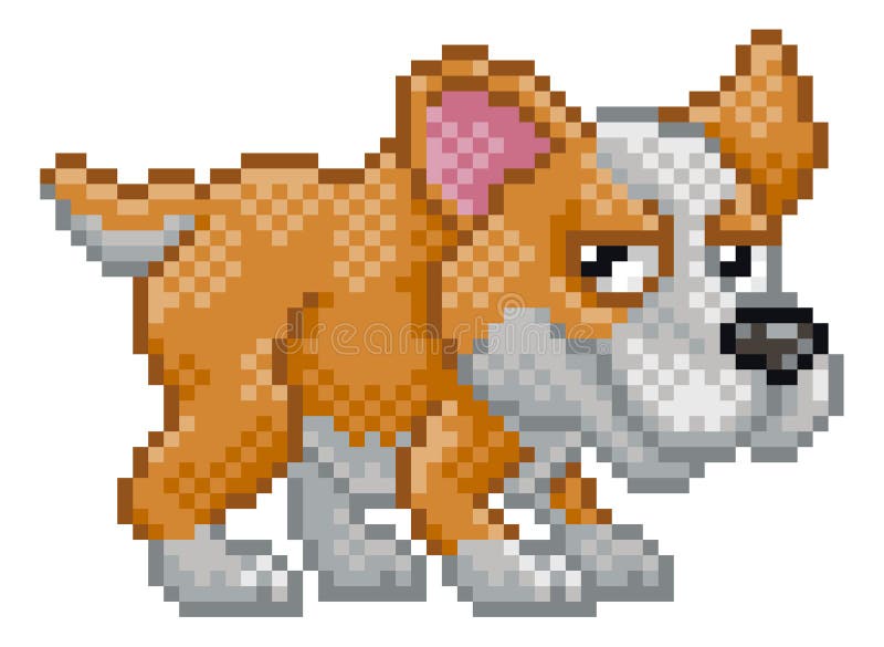 Cute Pixelated Corgi #3 - PIXELATED CORGIS