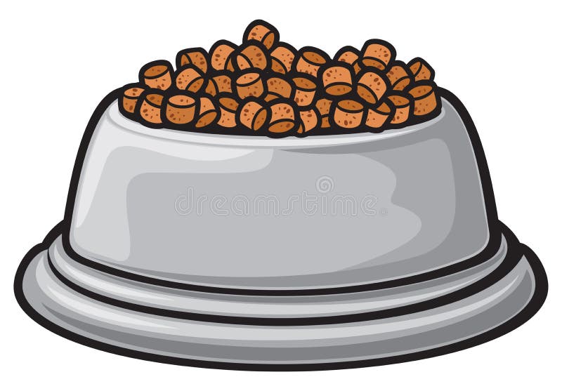 Pet Cat Food Can Bowl Clip Art Stock Illustration Illustration of
