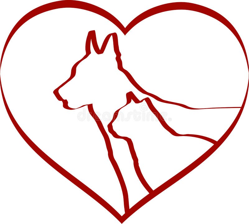 Pet friendly sign royalty free illustration