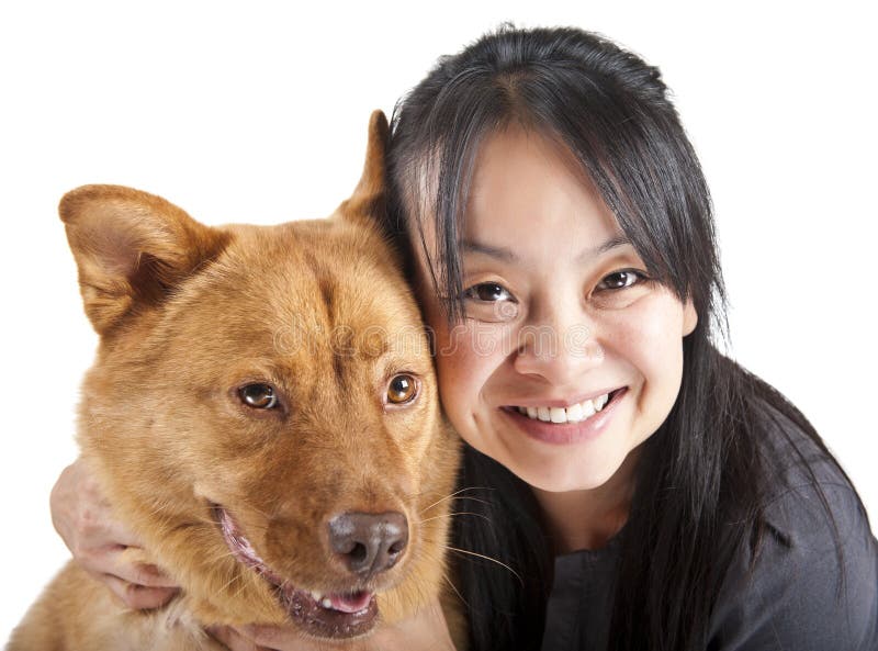 Pets Lover stock image. Image of portrait, together, embracing - 10394527