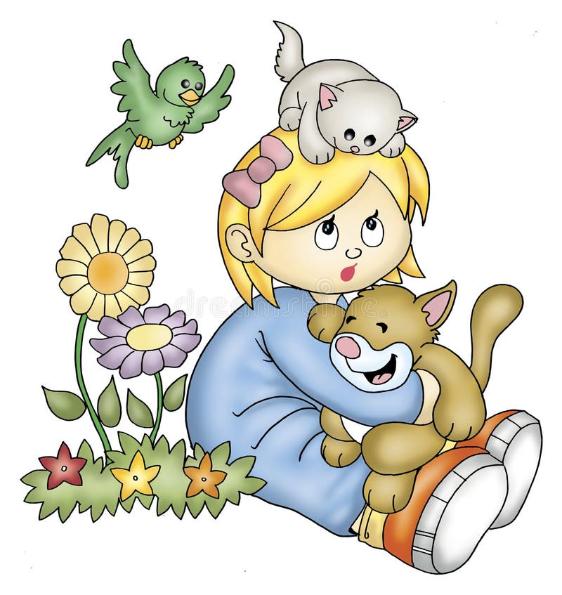 Pet lover stock photo. Image of nature, illustrations 7789018