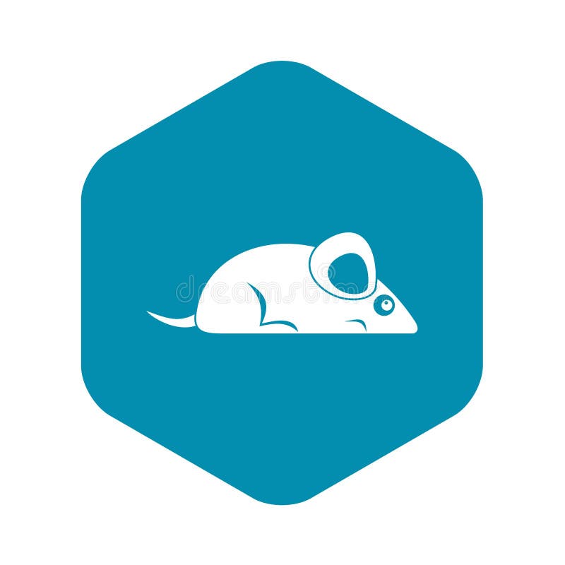 Pet Mouse Icon, Simple Style Stock Vector - Illustration of computer