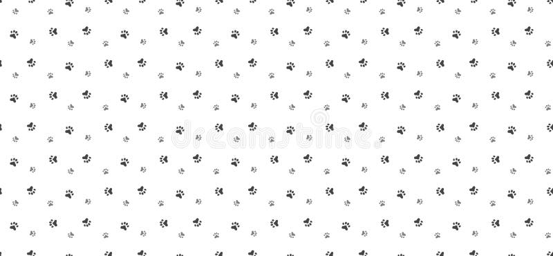 Pet paw print seamless pattern. Abstract animal vector background. vector illustration