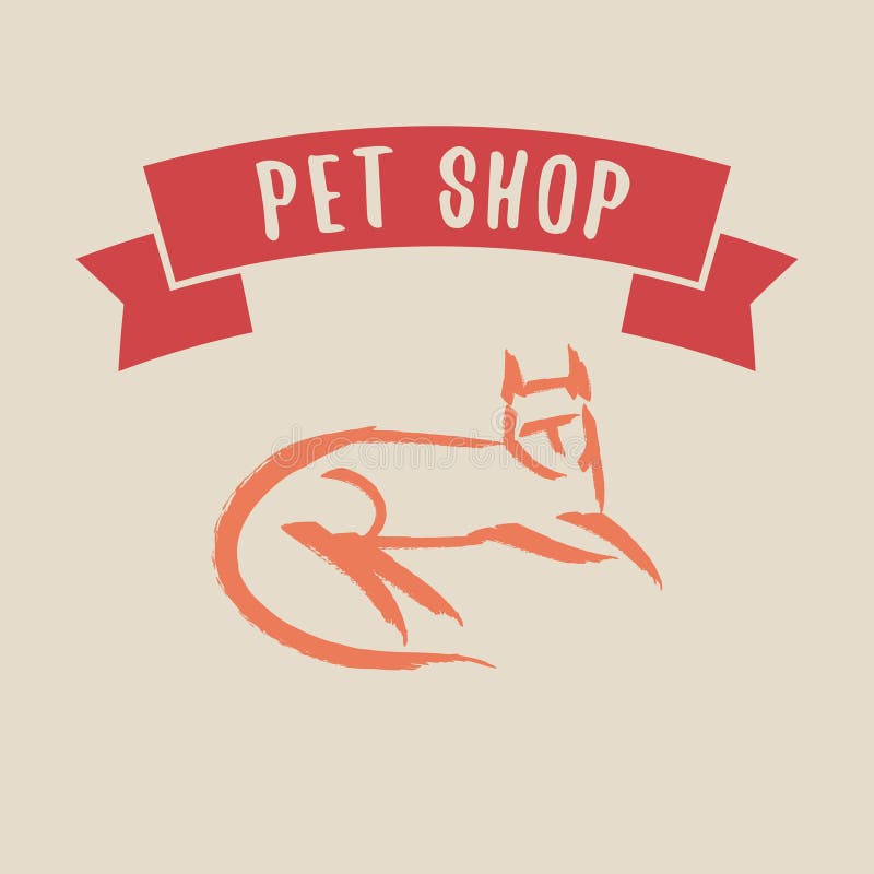 Pet shop logo. stock illustration. Illustration of banner - 62732399
