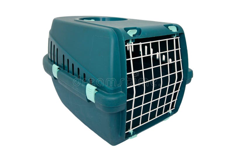 Pet transport box stock image. Image of kitten, house 8683055