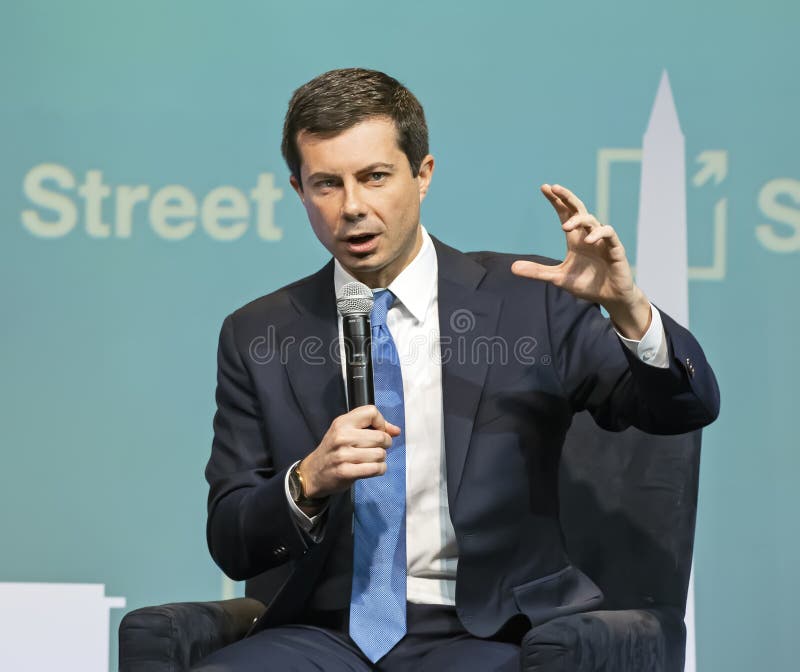Democratic Party of South Bend, Indiana, Pete Buttigieg, answers questions at the 2019 J Street Conference: Rise to the Moment, in Washington, DC on October 28, 2019 at the Walter E. Washington Convention Center in the nation`s capital. J Street is an American, predominantly Jewish organization, dedicated to trying to achieve peace between Israel and Arab nations and between Israel and the Palestinians in the form of a a two state solution.  Buttigieg is also a Democrat running for the party`s nomination for the presidency in 2020. Democratic Party of South Bend, Indiana, Pete Buttigieg, answers questions at the 2019 J Street Conference: Rise to the Moment, in Washington, DC on October 28, 2019 at the Walter E. Washington Convention Center in the nation`s capital. J Street is an American, predominantly Jewish organization, dedicated to trying to achieve peace between Israel and Arab nations and between Israel and the Palestinians in the form of a a two state solution.  Buttigieg is also a Democrat running for the party`s nomination for the presidency in 2020.