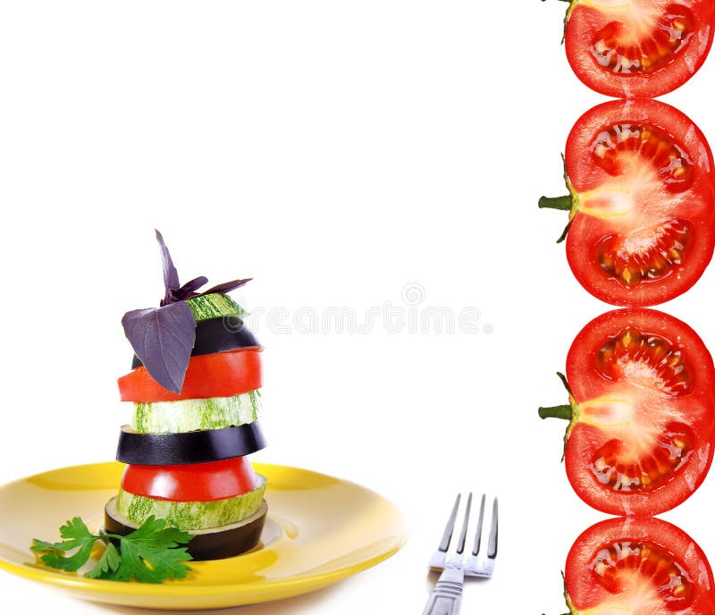 Petisco vegetal com tomate foto de stock royalty free Petisco vegetal com tomate foto de stock royalty free