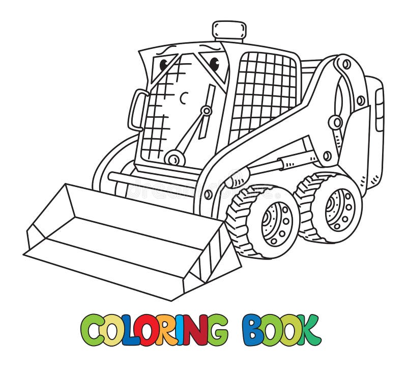 Petit Chasse Neige Drole Avec Des Yeux Illustration De Vecteur Illustration Du Contour Materiel