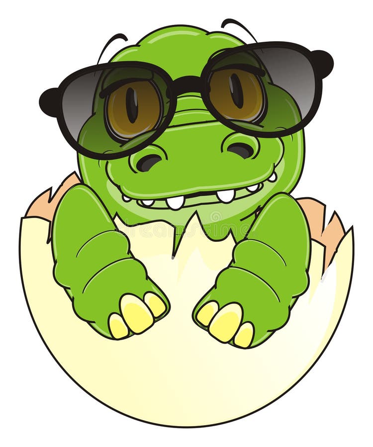 Petit crocodile dans des lunettes de soleil illustration de vecteur Petit crocodile dans des lunettes de soleil illustration de vecteur