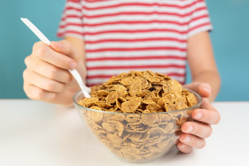 Petit déjeuner avec le concept entier de céréales de grain Minimal illustratif images stock Petit déjeuner avec le concept entier de céréales de grain Minimal illustratif images stock