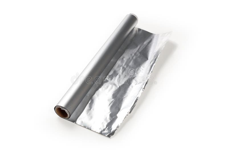 Petit pain de papier d'aluminium photo libre de droits Petit pain de papier d'aluminium photo libre de droits