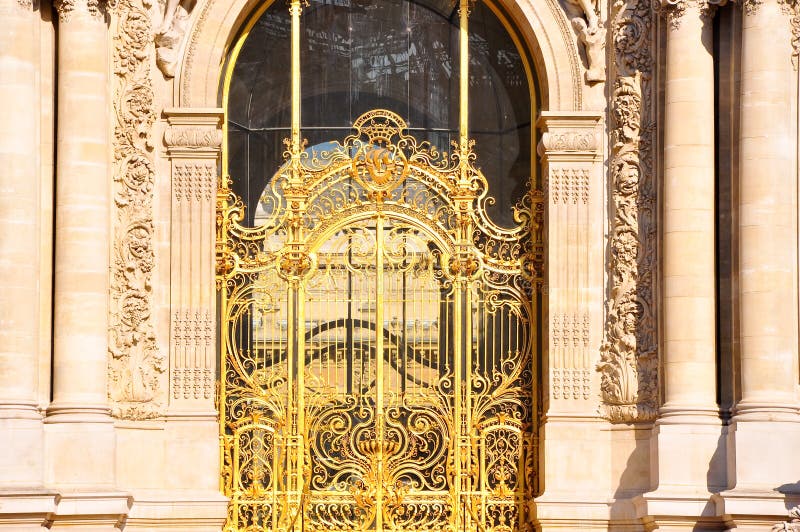 The Petit Palais Facade in Paris, France. Stock Image - Image of ...