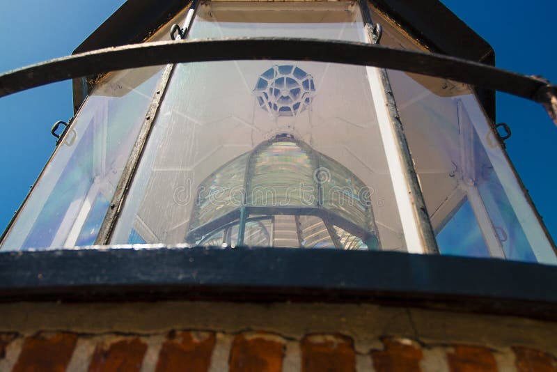Phare de Little Sable en été, Michigan image stock