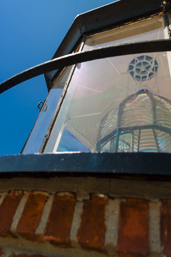 Petit phare de sable en été michigan photos stock