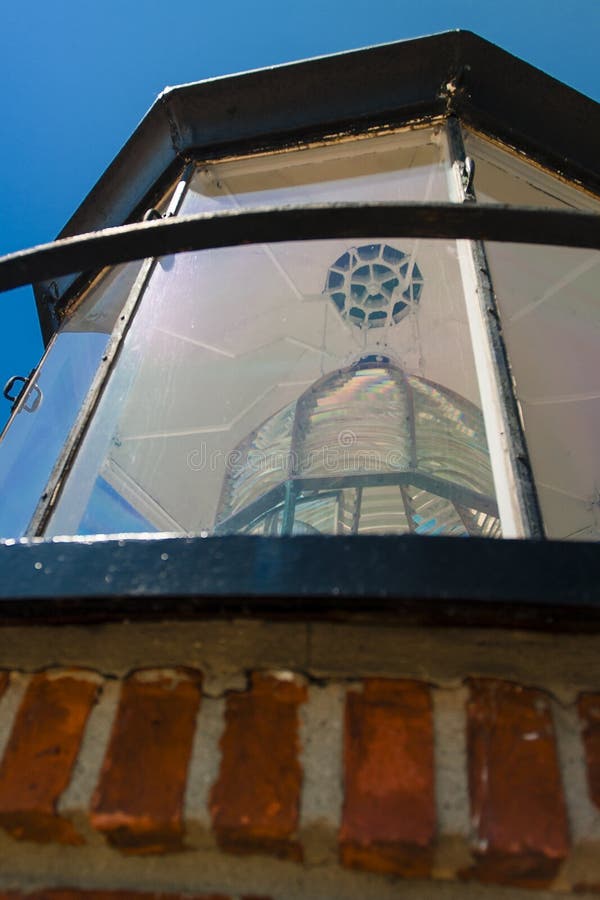 Petit phare de sable en été michigan images libres de droits