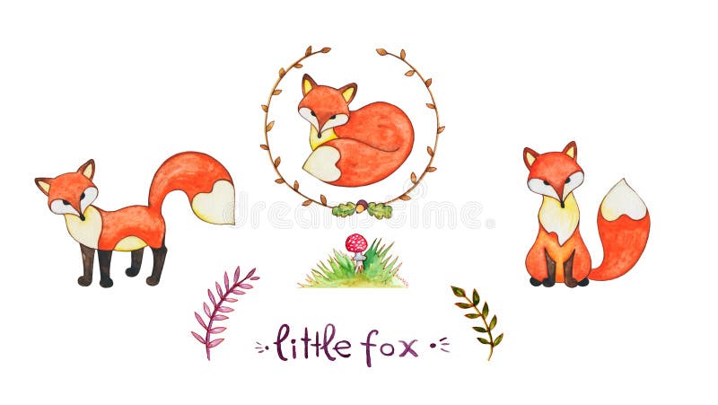 Petit renard illustration libre de droits Petit renard illustration libre de droits