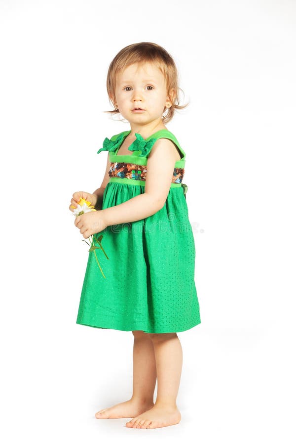 robe verte fille