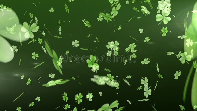 Petite oxalidex sorrel verts flottant multiples d'animation illustration libre de droits