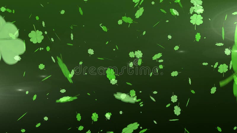 Petite oxalidex sorrel verts flottant multiples d'animation illustration stock