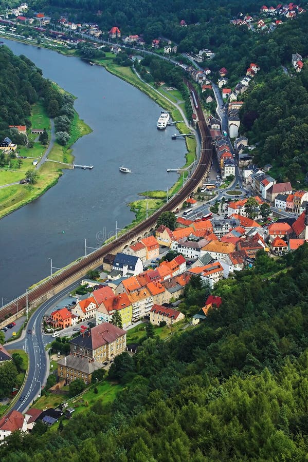 Petite ville photographie stock libre de droits