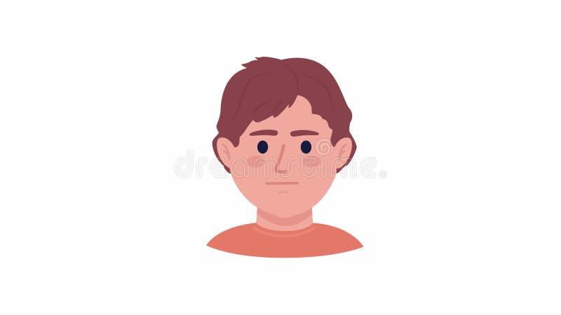 Petite émotion animée illustration de vecteur