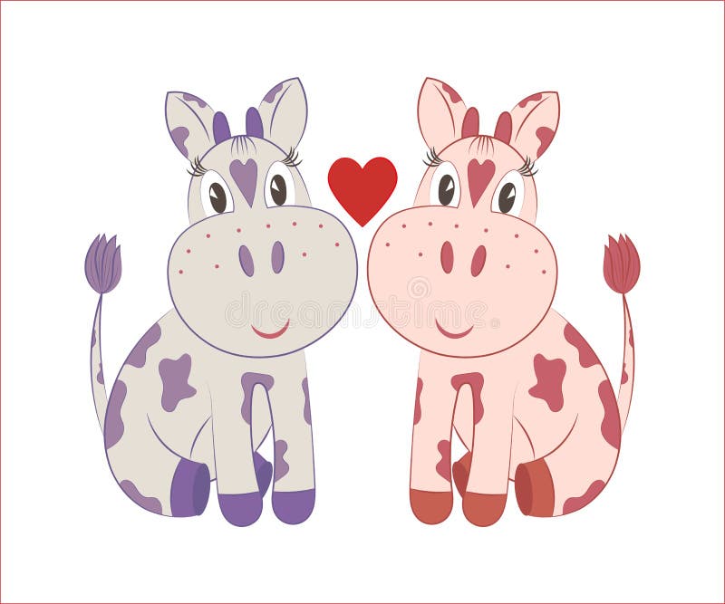 Petites vaches illustration libre de droits Petites vaches illustration libre de droits