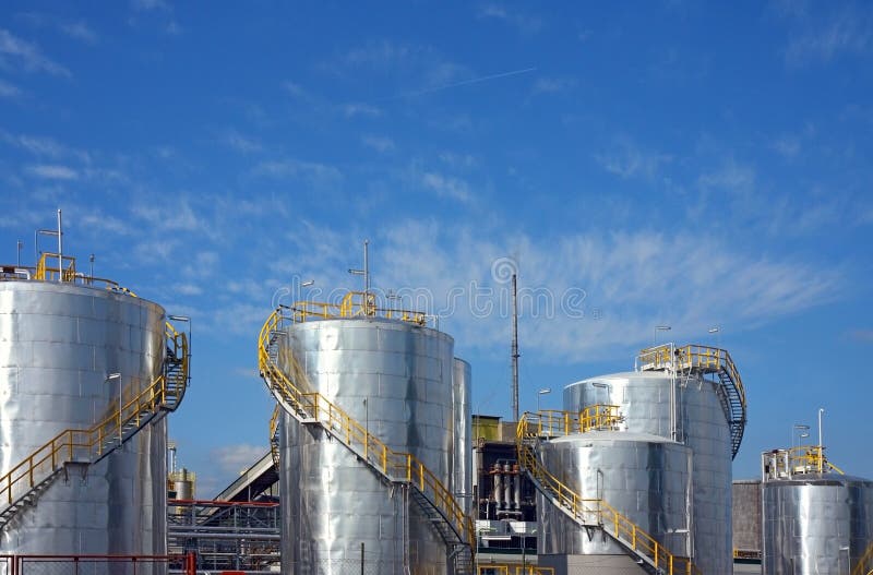 Petro-chemical factory stock image