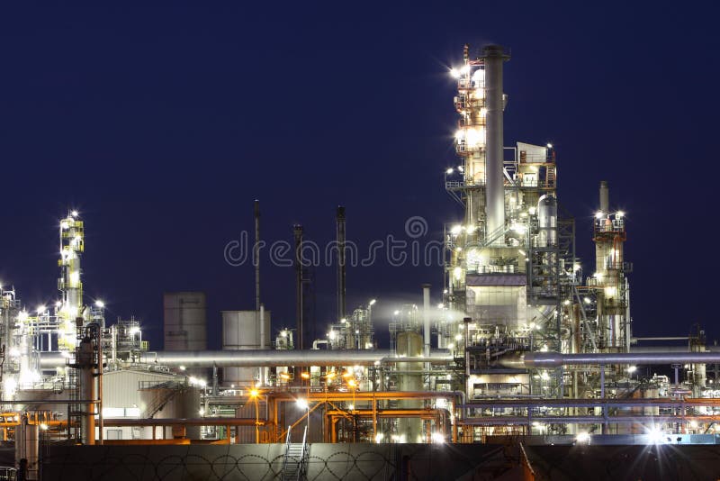 Petrochemical plant at twiligth