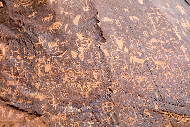 Petroglyphs at Rock State Historic Monument in Utah Un royalty free stock photos Petroglyphs at Rock State Historic Monument in Utah Un royalty free stock photos