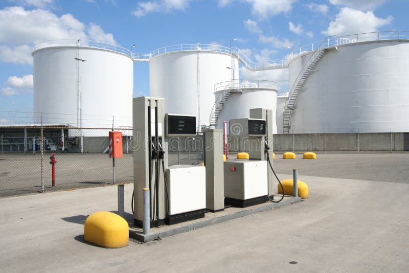 Petrol Pumps and Oil Silos