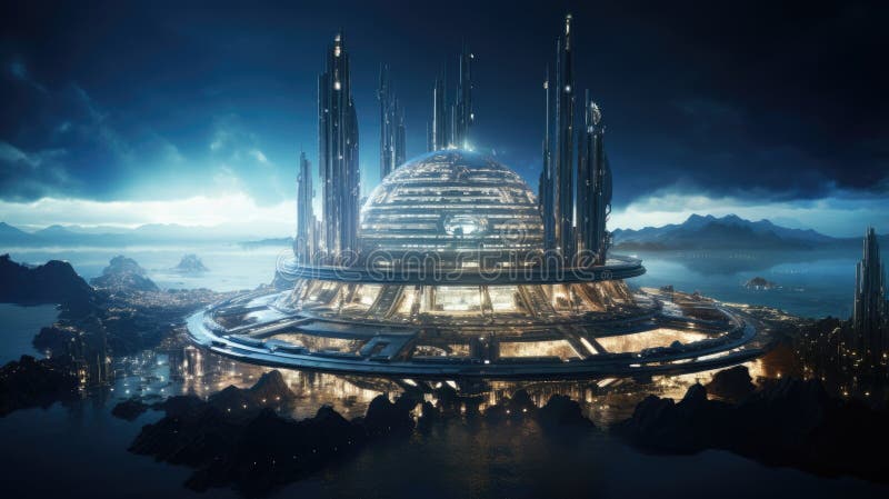 The petroleum industry of the future royalty free illustration