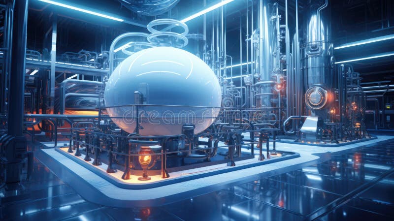 The petroleum industry of the future vector illustration