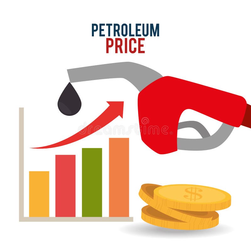 Petroleum and Oil Industry Prices Stock Vector Illustration of