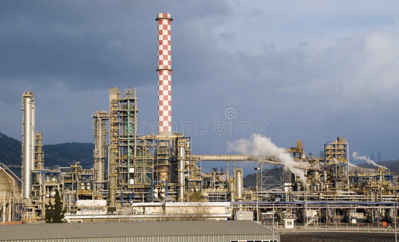 Petroleum Refinery royalty free stock photo