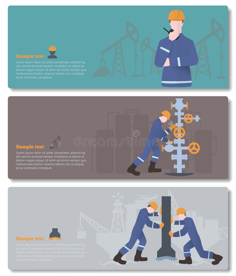 Petroliere, letturista del gas o olio e lavoratore dell'industria del gas sul vect di produzione royalty illustrazione gratis Petroliere, letturista del gas o olio e lavoratore dell'industria del gas sul vect di produzione royalty illustrazione gratis