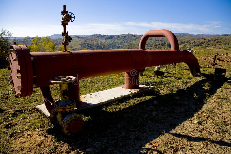 Petrolpipeline arkivfoto