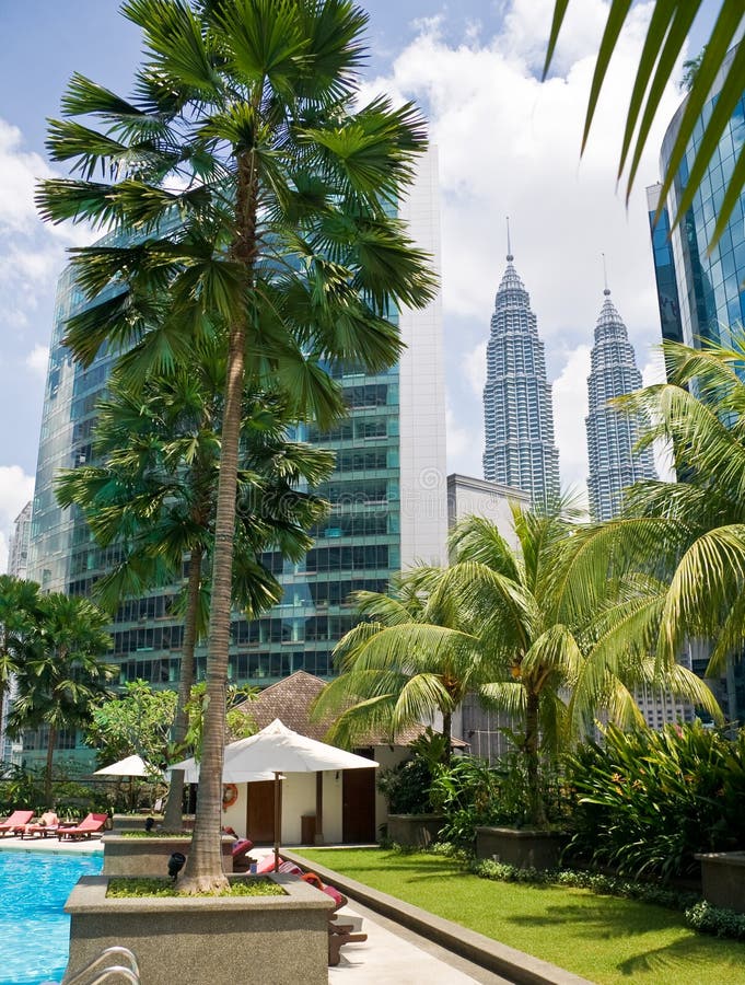 Petronas Towers in Kuala Lumpur Stock Image Image of swimming, lumpur 15310101