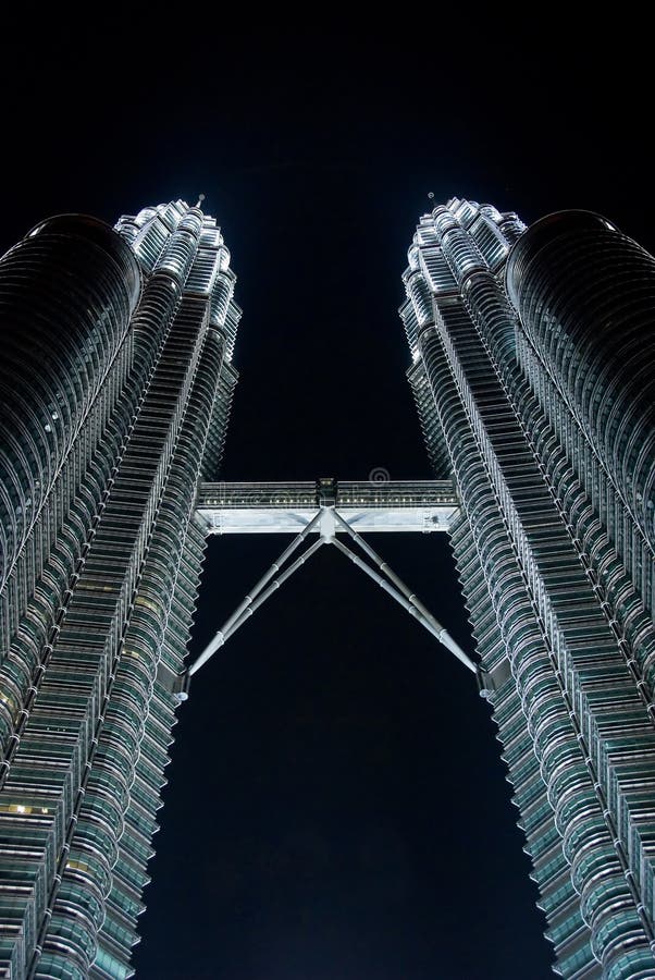 Petronas twin towers in the night