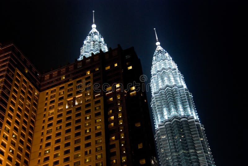 Petronas twin towers in the night