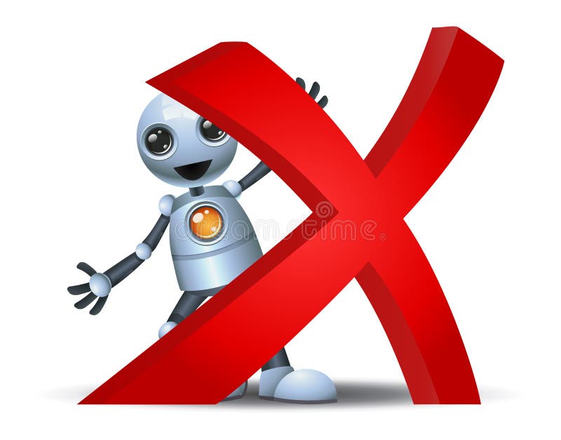 Peu de symbole de croix de prise de robot illustration de vecteur Peu de symbole de croix de prise de robot illustration de vecteur
