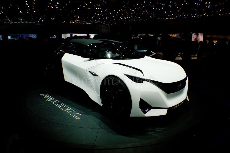 Peugeot Fractal przy Genewa 2016 zdjęcia stock Peugeot Fractal przy Genewa 2016 zdjęcia stock